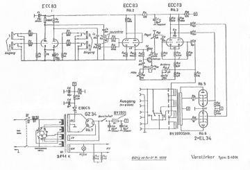 Klemt Echolette B40N schematic circuit diagram
